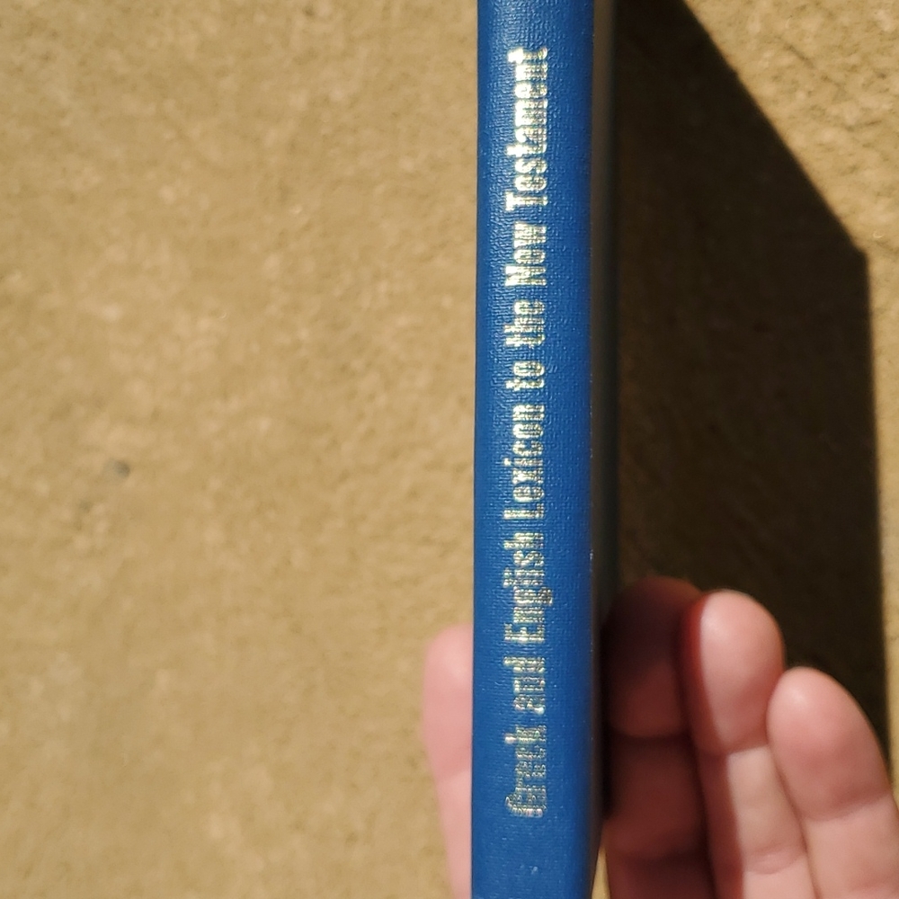 Greek and English Lexicon to the New Testament by Zondervan